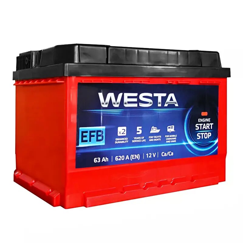 Акумулятор WESTA 63Ah EFB Start-Stop